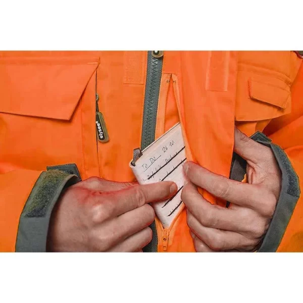 Elysee Arbeitsjacke NIKLAS 2-in-1, 23439-2, Warnschutzjacke, Signalorange, Wasserdicht, Gr. L 4