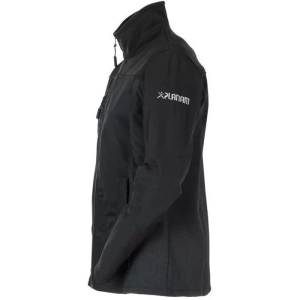 Planam Arbeitsjacke Norit Hybridjacke, Damen, Softshelljacke, Schwarz, Winddicht, Größe L / 44 5