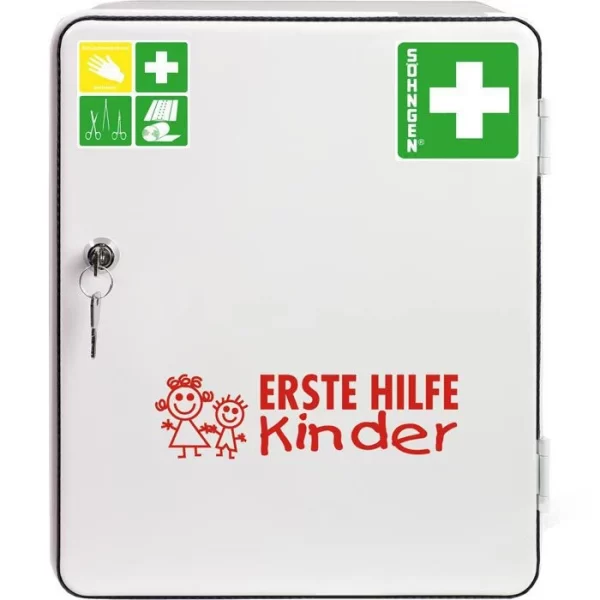 Söhngen Verbandschrank Heidelberg Kindergarten, Stahl, Weiß 1