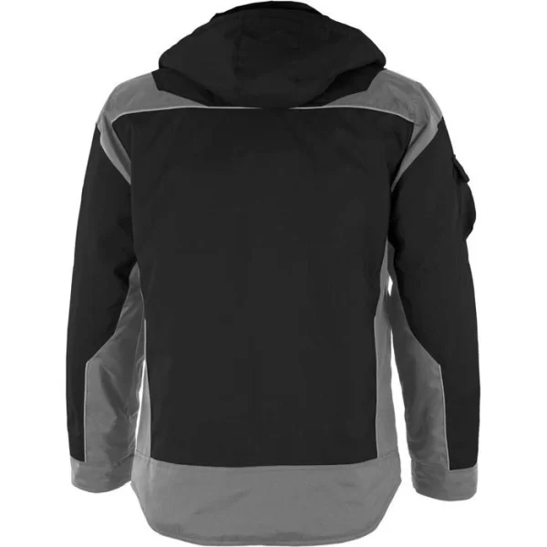 Qualitex Arbeitsjacke PRO, 203045, Winterjacke, Schwarz-grau, Winddicht, Größe L 3