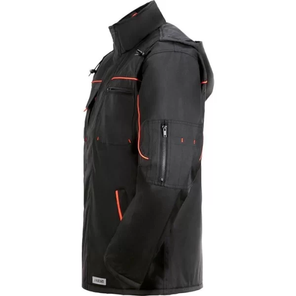 Planam Arbeitsjacke Piper, 3535056, Winterjacke, Schwarz, Wasserdicht, Größe XL 4