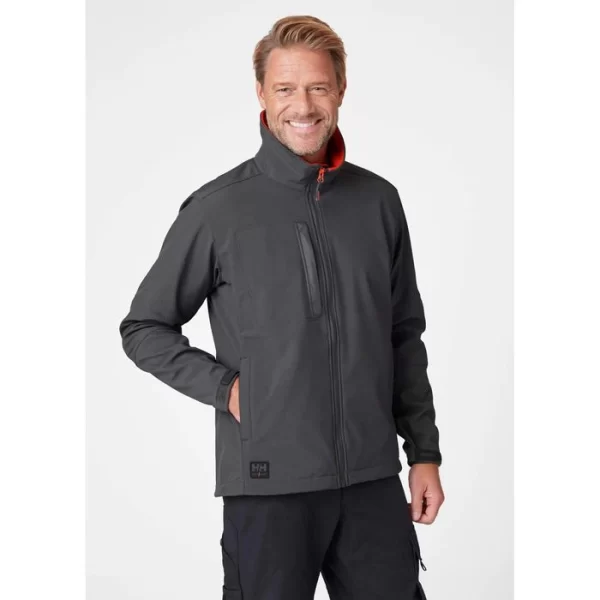 Helly Hansen Helly-Hansen Arbeitsjacke Kensington 74231, Softshelljacke, Grau, Wasserdicht, Größe XXL 4