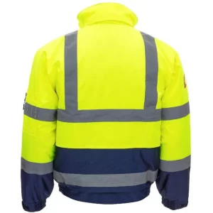 NITRAS Arbeitsjacke Pilotenjacke Motion Tex Viz, Warnschutzjacke, Signalgelb, Wasserdicht, Gr. XXL 7