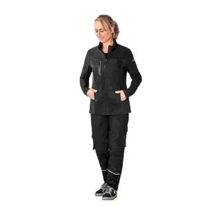 Planam Arbeitsjacke Norit Hybridjacke, Damen, Softshelljacke, Schwarz, Winddicht, Größe L / 44 9