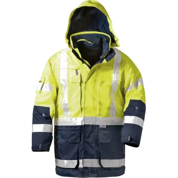 Elysee Arbeitsjacke JEKYLL Warnschutzparka 23421-5, Warnschutzjacke, Gelb-blau, Wasserdicht, Größe 3XL 1