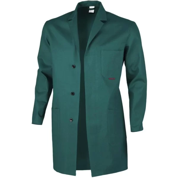 Qualitex Arbeitskittel Classic BW 270 Unisex, Grün, Lange Ärmel, Größe 46 1