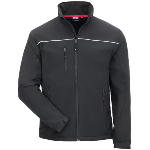 NITRAS Arbeitsjacke Motion Tex Light, 7150, Softshelljacke, Schwarz, Größe XL 1