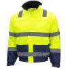 NITRAS Arbeitsjacke Pilotenjacke Motion Tex Viz, Warnschutzjacke, Signalgelb, Wasserdicht, Gr. XXL 8